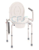 Sedia comoda WC RP783 - in alluminio a 4 funzioni con braccioli ribaltabili