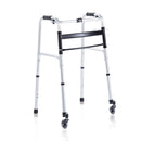 Deambulatore pieghevole RP734 - 2 puntali e 2 ruote piroettanti