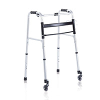 Deambulatore pieghevole RP734 - 2 puntali e 2 ruote piroettanti