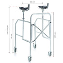 Deambulatore antibrachiale pieghevole RP756A