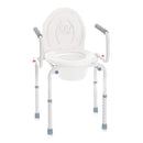 Sedia comoda WC RP783 - in alluminio a 4 funzioni con braccioli ribaltabili