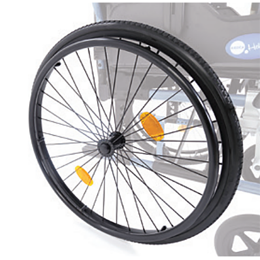 Ruote posteriore in PU CPR769 per carrozzine ARDEA Helios CP770 e CP780 (coppia)