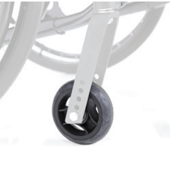 Ruote anteriori imperforabili CLA215 per carrozzina ARDEA ATMOS (coppia) - Ø 10 cm