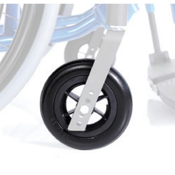 Ruote anteriori imperforabili CLA216 per carrozzina ARDEA ATMOS (coppia) - Ø 15 cm