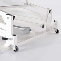 Serie di 4 ruote per lettini BOBATH a doppia leva