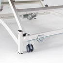 Serie di 4 ruote per lettini BOBATH a leva singola