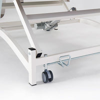 Serie di 4 ruote per lettini BOBATH a leva singola