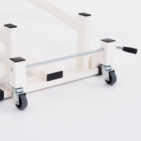 Serie di 4 ruote per lettini a doppia leva Fisiotech - IRIS - NIKE e Serie PROFESSIONAL