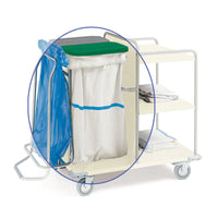 Sacco per carrelli biancheria - Lavabile - Banda blu