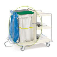 Sacco per carrelli biancheria - Lavabile - Banda gialla