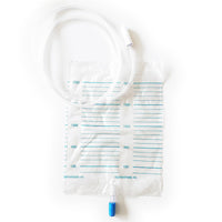 Sacca urina 2 litri con rubinetto di scarico P/P - tubo 90 cm.