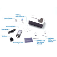 Saturimetro da dito indossabile VIATOM O2Ring con Wireless remoto - Adulti