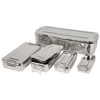 Scatola in acciaio Inox 20x10x4,5 cm - con manici