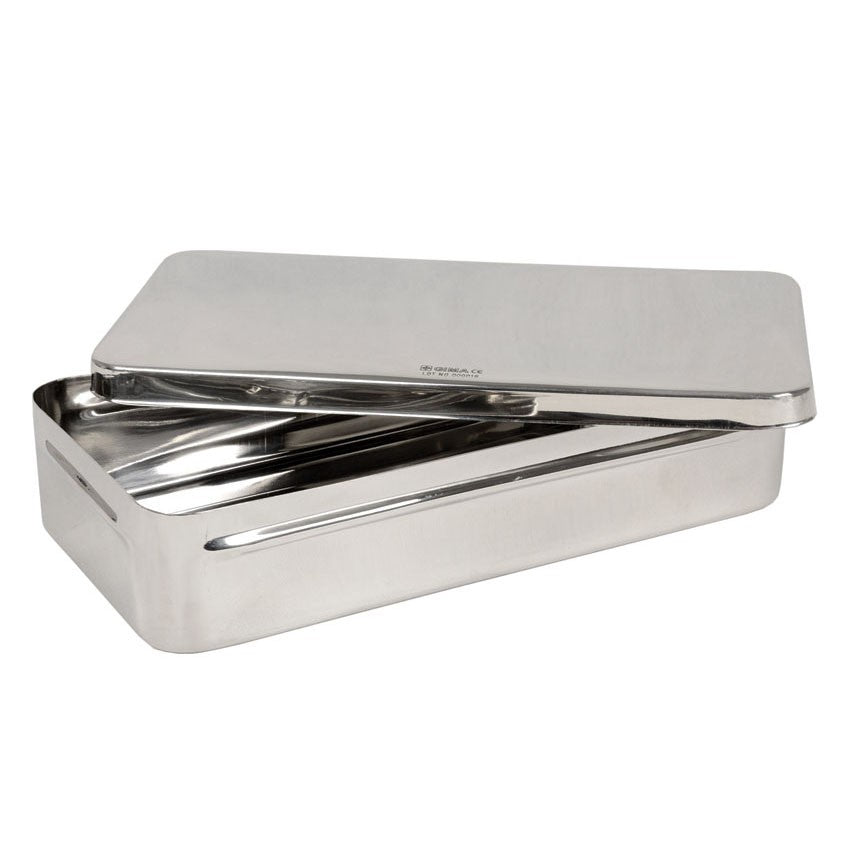 Scatola in acciaio Inox 30x15x 6cm - con manici