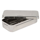 Scatola in acciaio Inox 18x8x4 cm - con manici