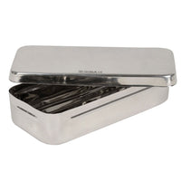 Scatola in acciaio Inox 18x8x4 cm - con manici