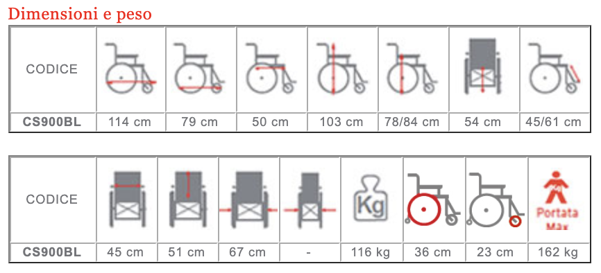 Carrozzina elettrica multifunzione ARDEA Aries CS900BL - Con luci