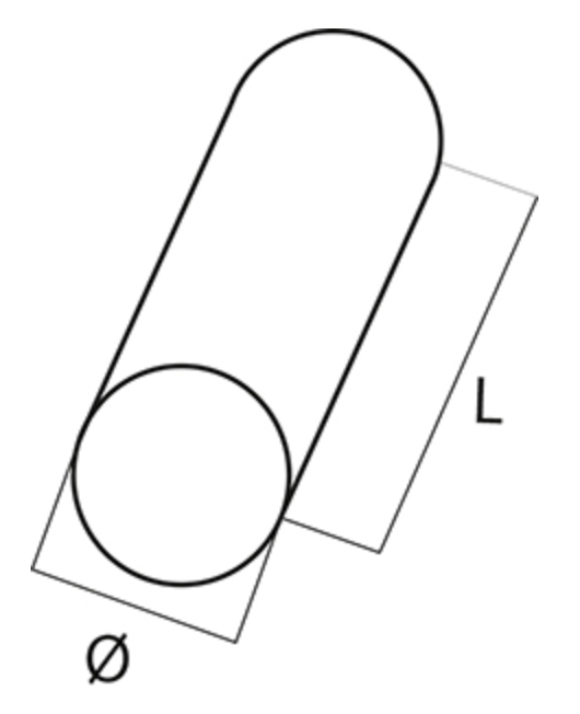 Cuscino cilindrico 35x15 cm