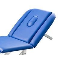 Sezione testa con foro viso e tappo con braccioli regolabili per lettino I-MEDIK