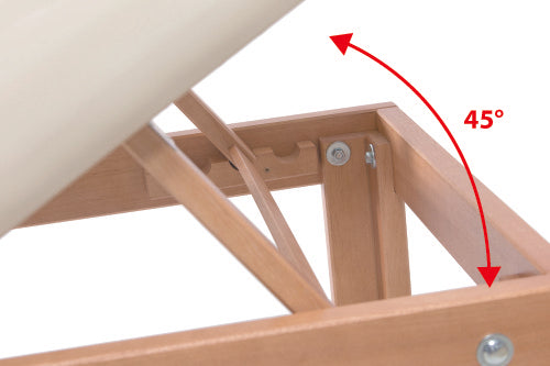 Lettino in legno DENEB con foro MO712 - Larghezza cm 90