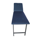 Lettino da visita BOLT con gambe pieghevoli - Blu con foro