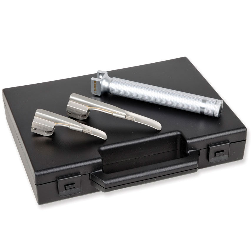 Set laringoscopio pediatrico con 2 lame Miller 0-1