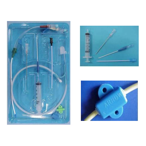 Set con catetere venoso centrale bilume FR 8 - 16 cm