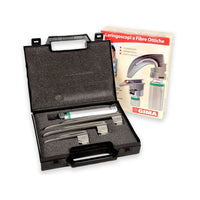 Set laringoscopio F.O. Doctor con 3 lame Miller Green GIMA 1-2-3