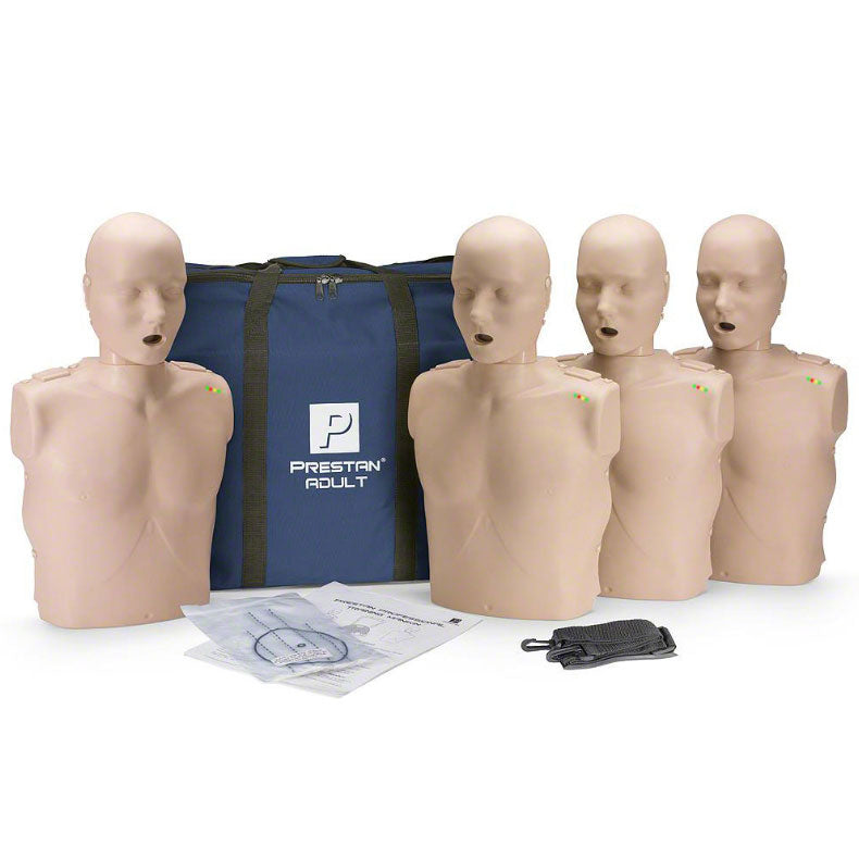 Set manichini RCP adulto Prestan Professional - con Feedback Monitor/Clicker (pelle chiara)
