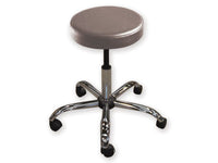 Sgabello con sedile imbottito - base in metallo elevabile a vite