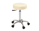 Sgabello con sedile imbottito - base in acciaio elevabile a gas