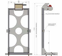 Sistema di fissaggio per sedia/scendi scale/monta scale MF