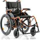 Carrozzina elettrica pieghevole Yuwell D130AL  con ruote posteriori 56 cm e corrimano