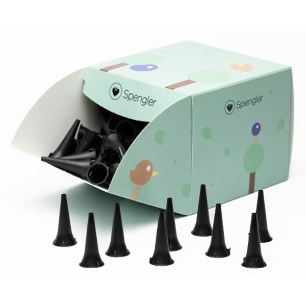 Speculum per Otoscopi compatibili con varie marche - 2,5 mm - Neri (Conf. 250 pz.)