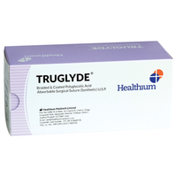 Sutura Healthium TRUGLYDE, ago 1/2 40mm, USP 1 - filo viola 90cm (conf. 12 pz.)