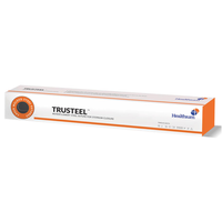 Sutura Healthium TRUSTEEL, ago 1/2 40mm, USP 1 - filo natural 45cm (conf. 48 pz.)