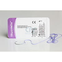 Sutura Healthium TRUSYNTH, ago 1/2 30mm, USP 2/0 - filo viola 90cm (conf. 12 pz.)