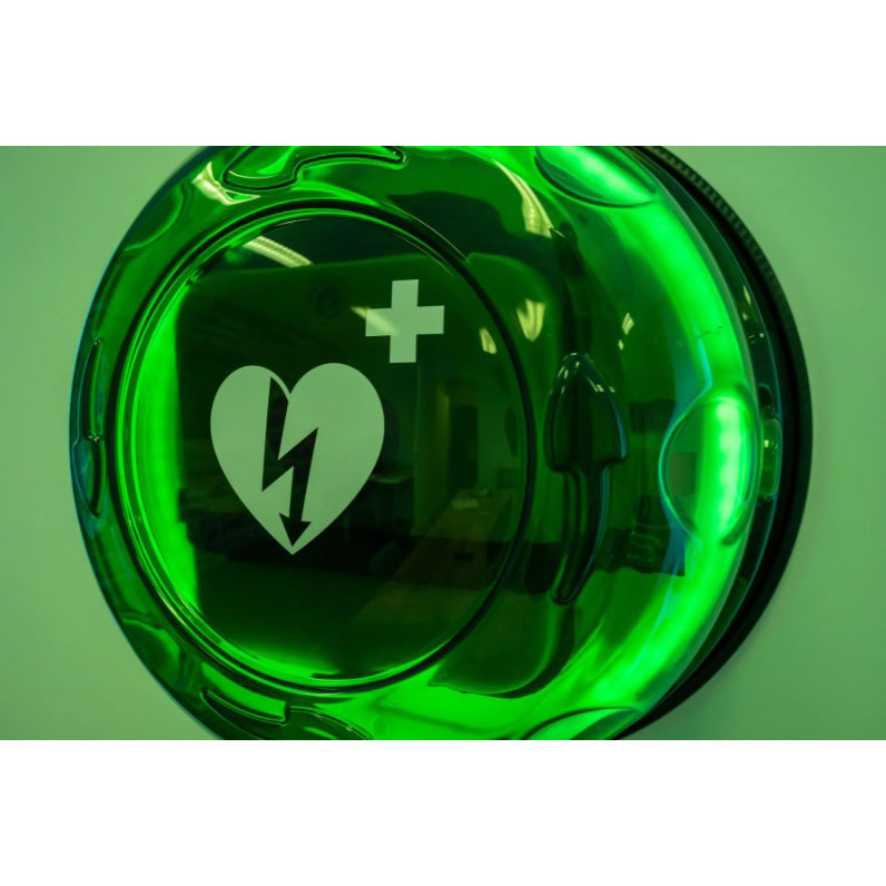 Teca per defibrillatore Rotaid 24/7 con telecontrollo defibrillatore