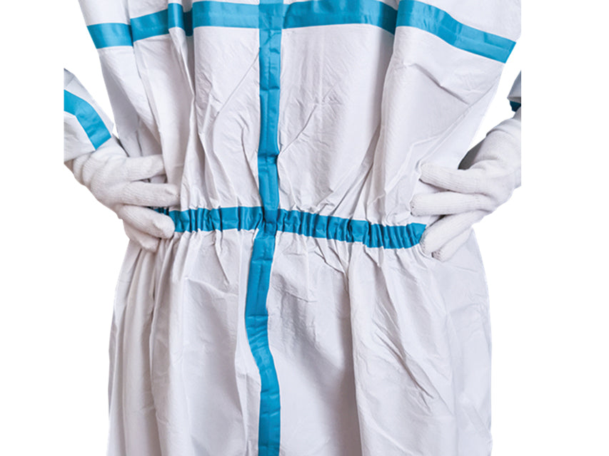 Tuta isolante monouso con cuciture termosaldate - Cat. III Tipo 4B-5B-6B