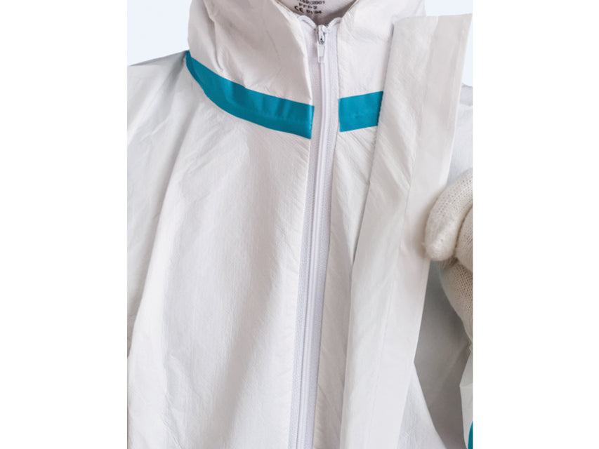 Tuta isolante monouso con cuciture termosaldate - Cat. III Tipo 4B-5B-6B