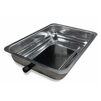 Vaschetta raccogli liquidi in acciaio inox per poltrone multifunzioni RUGY