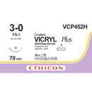 Sutura Ethicon VICRYL Plus VCP452H - 3-0, Ago 3/8 FS-1 mm 24 - Viola (conf. 36 pz.)