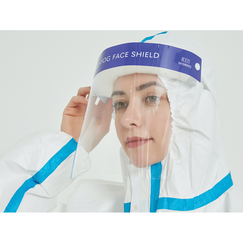 Visiera protettiva anti - nebbia
