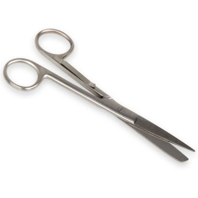 Forbici rette punte alterne - con clip - 14 cm