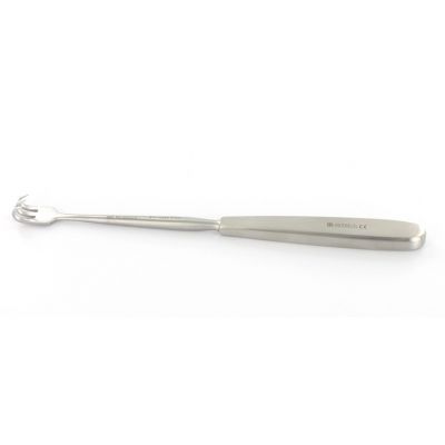 Retrattore Volkman 3 denti appuntiti 22 cm