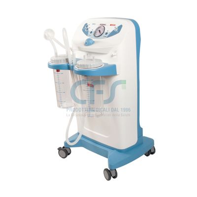 Aspiratore CLINIC PLUS MPR con 2 vasi da 5 litri - 60 lit/min - 230V