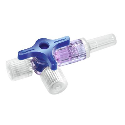 Rubinetto a 3 vie B.Braun Discofix - Blu (conf. 50 pz.) 