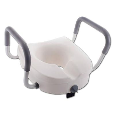 Rialzo per WC cm 13 con blocco centrale e braccioli RP420
