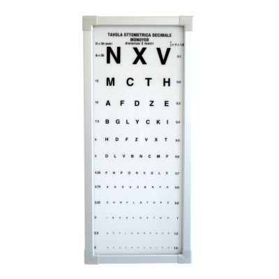 Ottotipo luminoso Monoyer - 3 metri