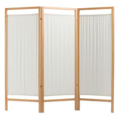 Paravento in legno STD con pannelli in cotone sanforizzato